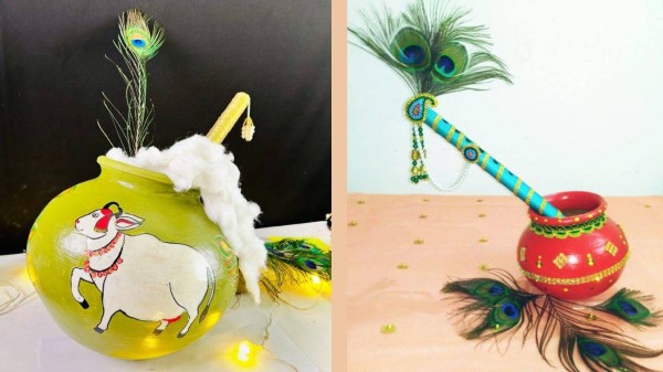 Beautiful Lord Krishna jhula and matki decoration ideas for Janmashtami