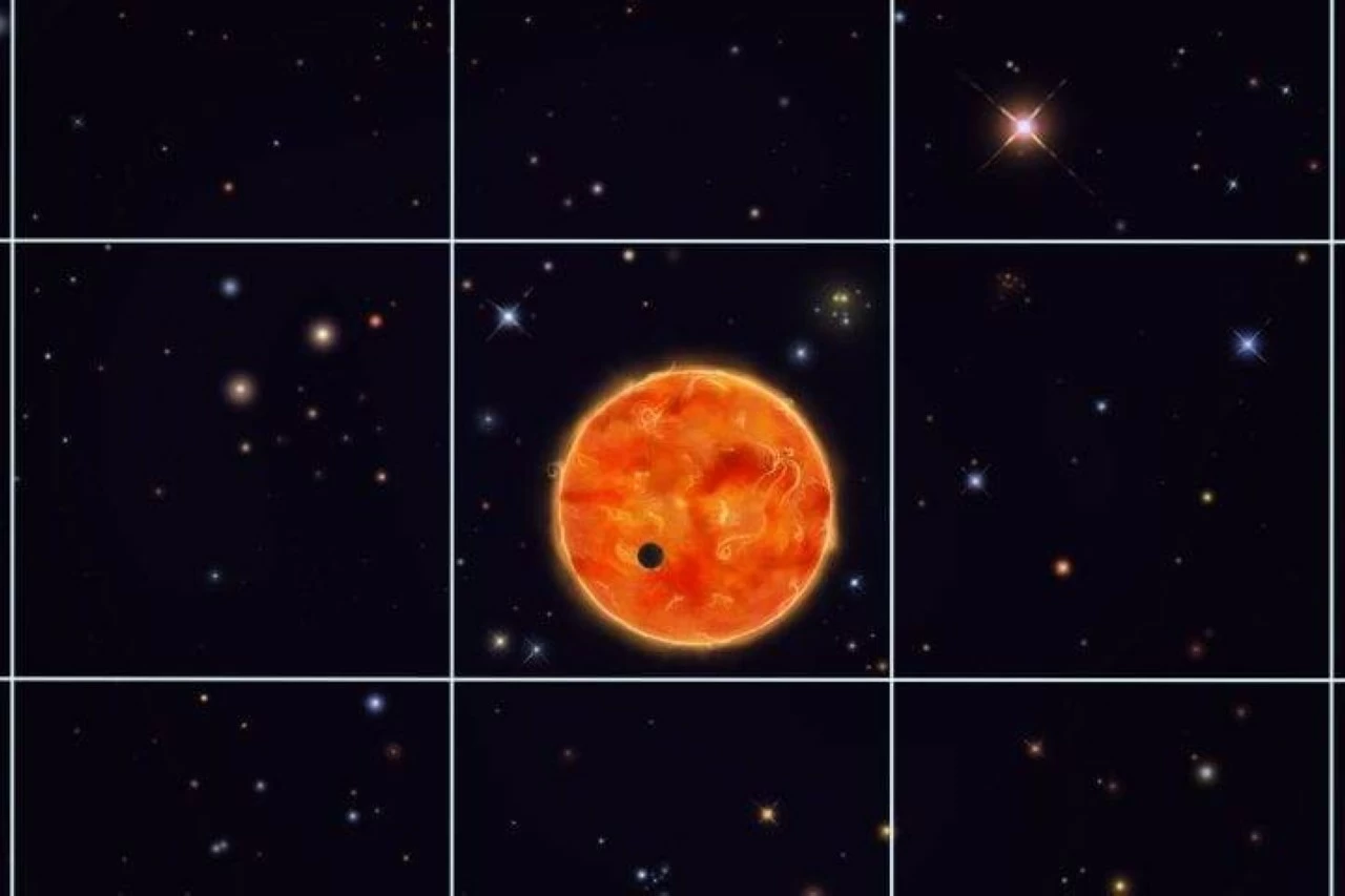Illustration of an exoplanetary system. 