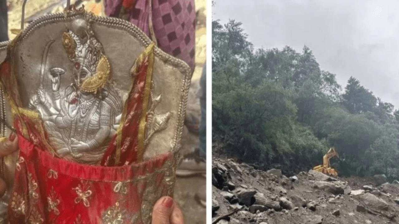 Twelve days after a massive flood hit Uttarkashi’s Dharali village, a silver idol of Dharali local deity Maa Rajrajeshwari was found safe