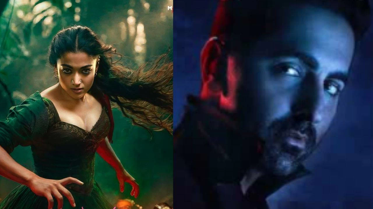 Thama update: Ayushmann Khurrana-Rashmika Mandanna spooky first looks out