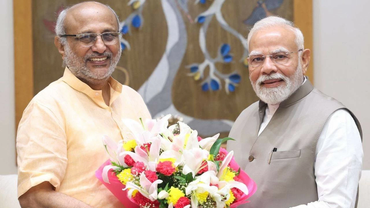 C P Radhakrishnan met PM Modi earlier today