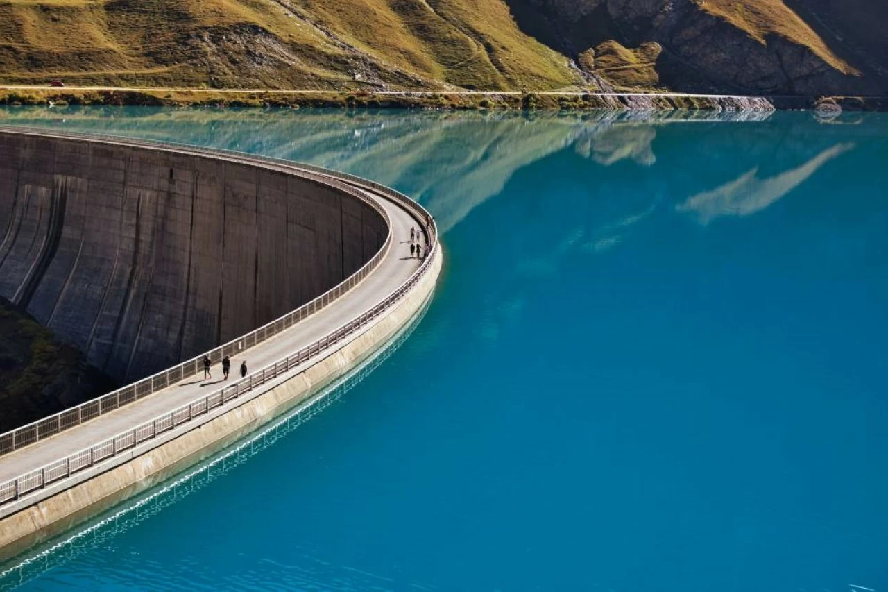 The Moiry dam in Switzerland. 