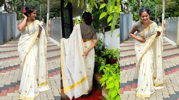 Traditional Kasavu sarees to ace your Onam 2025 look
