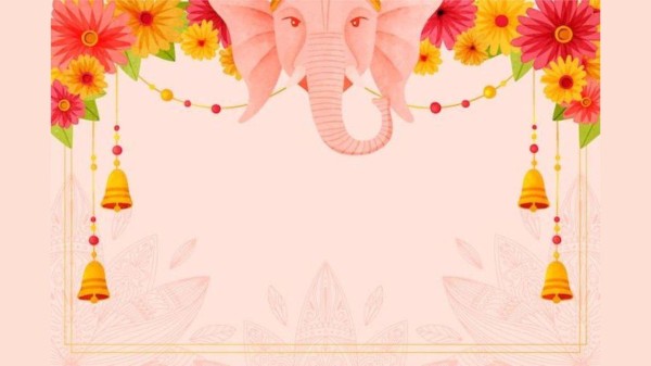 Easy Ganesh Chaturthi banner background ideas for students