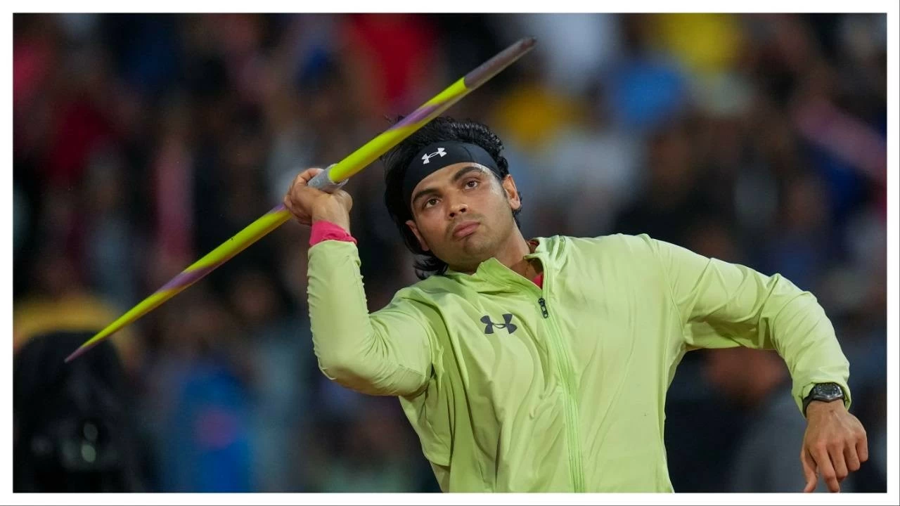 Neeraj Chopra at the Neeraj Chopra Classic international javelin competition in Bengaluru on July 5.