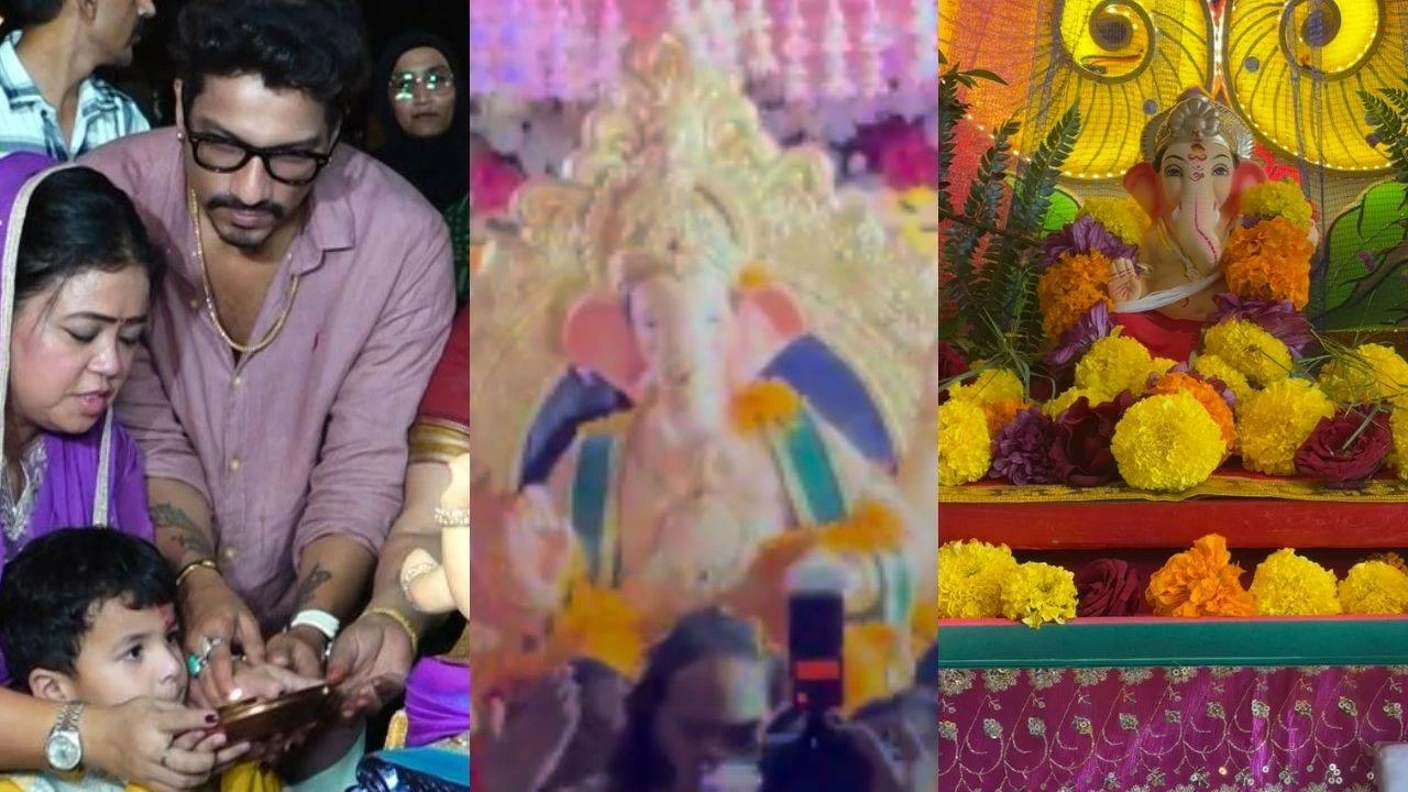 Ganesh Chaturthi 2025: Ambanis welcome Antilia Cha Raja; Smriti Irani and others bring Bappa home | WATCH