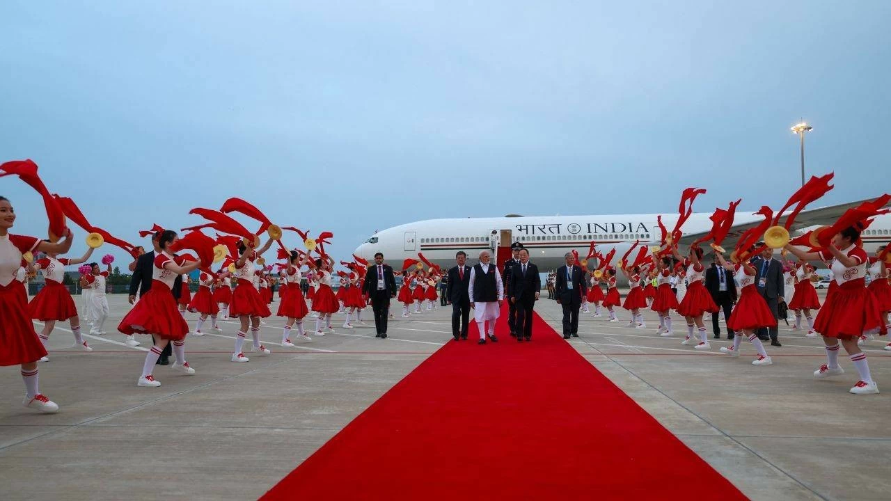 PM Narendra Modi landed in China on Saturday for the SCO Summit 