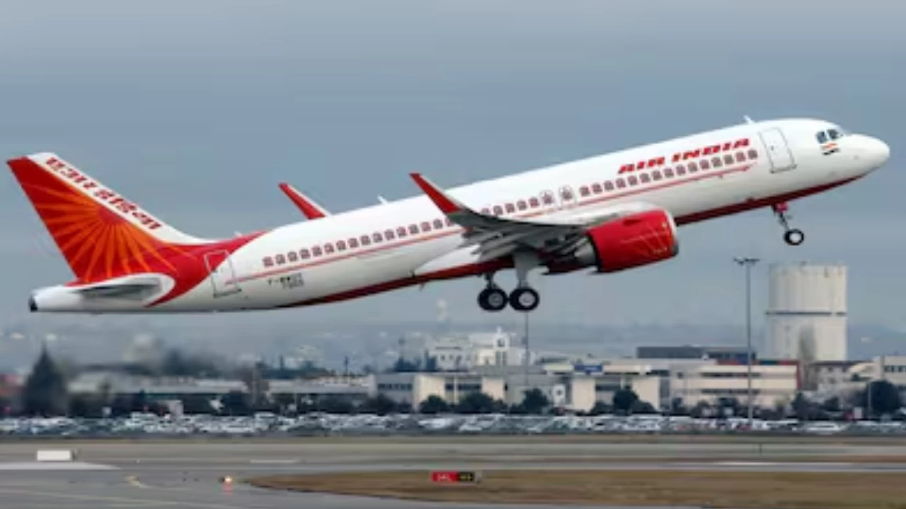 An Air India flight was forced to make an emergency landing after it received a fire warning on Sunday