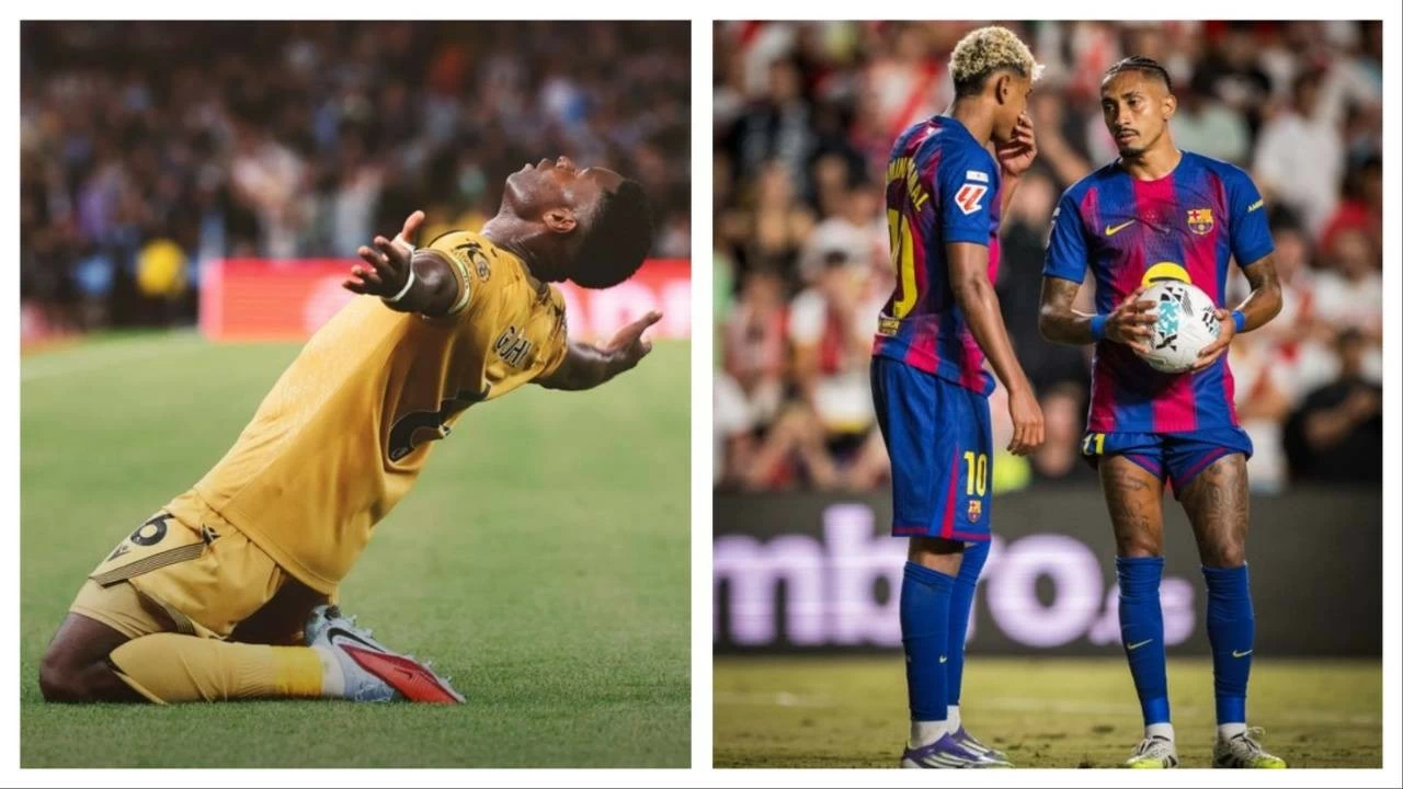 Crystal Palace stunned Aston Villa while Barcelona were held to a 1-1 draw at Rayo Vallecano.