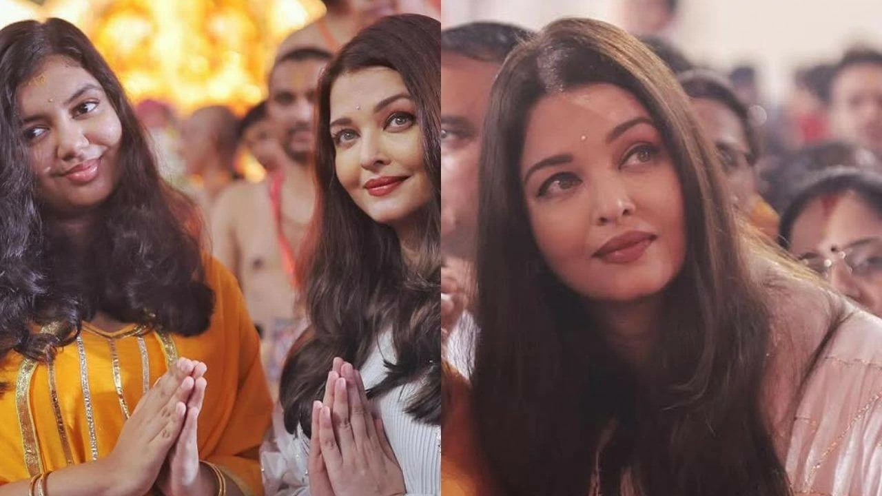 Aishwarya Rai visits Ganapati pandal with daughter Aaradhya; video goes viral | WATCH