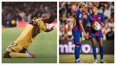 Crystal Palace stunned Aston Villa while Barcelona were held to a 1-1 draw at Rayo Vallecano.