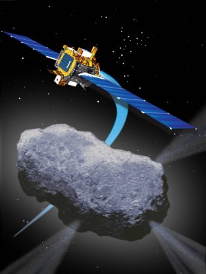 Illustration of the Deep Space 1 probe. 