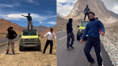Friends groove to Chaiyya Chaiyya in Ladakh