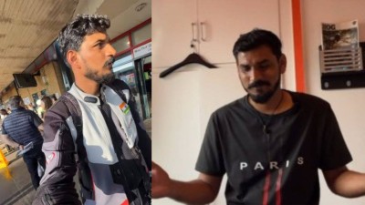 Indian biker on world tour robbed in the UK.