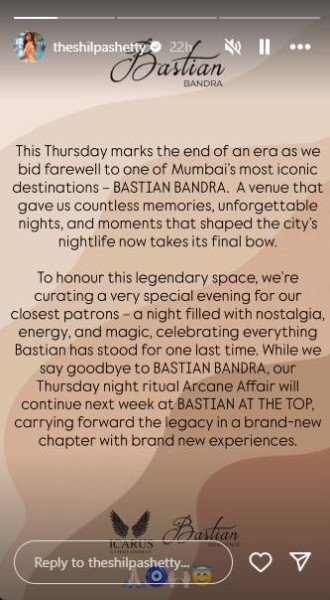 Bastian Bandra closes its doors