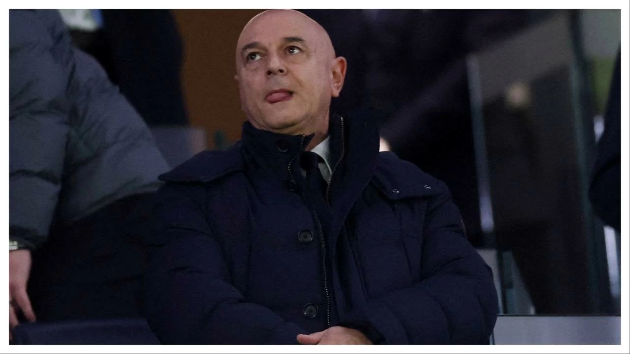 Tottenham Hotspur chairman Daniel Levy pictured in the stands. 
