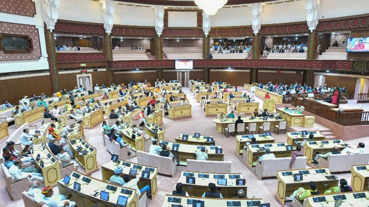 The BJP-led Rajasthan government tabled the new anti-conversion Bill on Wednesday. (Photo Credit: https://assembly.rajasthan.gov.in)