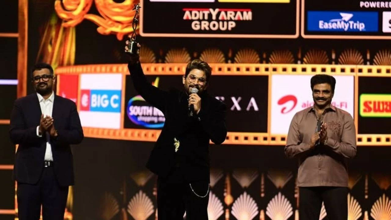 Allu Arjun wins Best Actor at SIIMA Award 2025