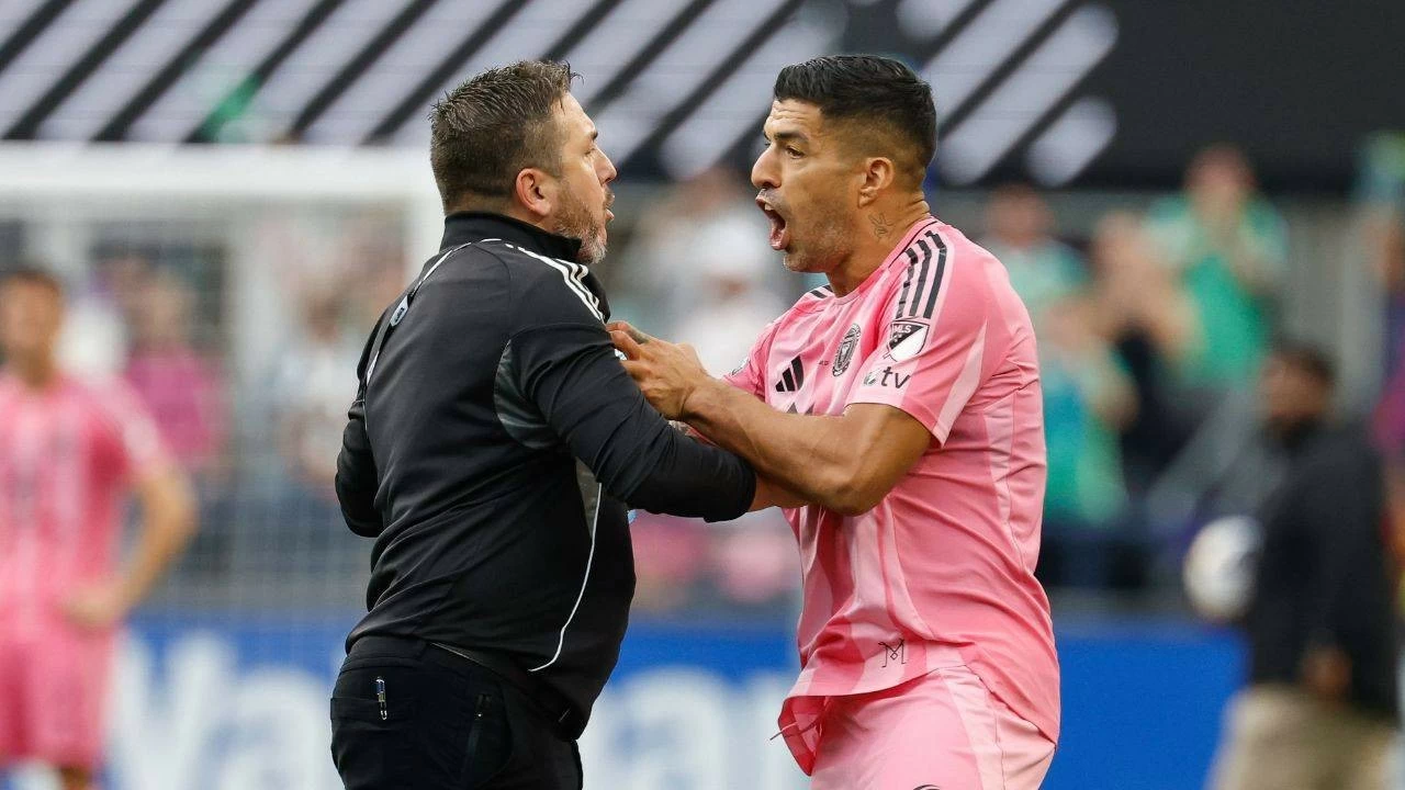 Luis Suarez banned for 6 games after spitting incident in Leagues Cup final.