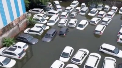 300 Maruti Suzuki cars drowned at Haryana stockyard