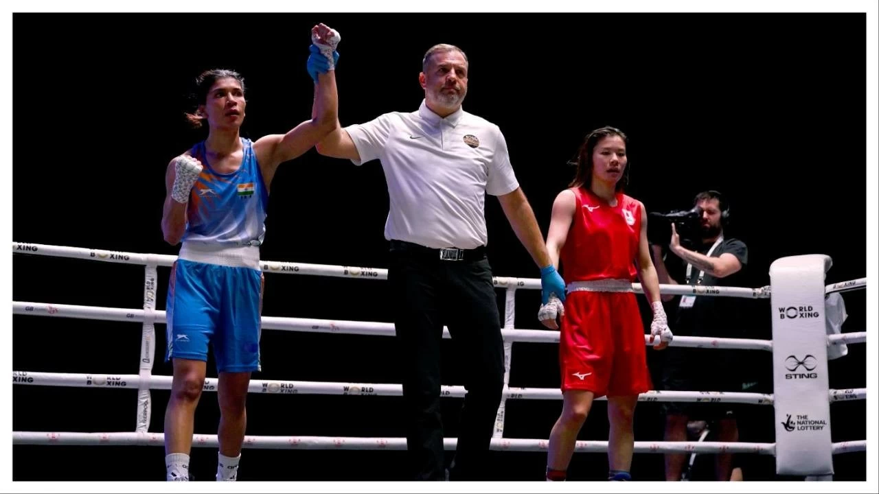 Nikhat Zareen advances to the World Boxing Championships quarterfinals. 