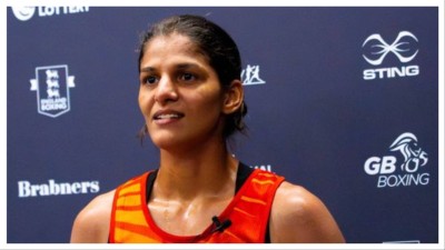 Jaismine Lamboria is one win away from a medal at the World Boxing Championships. 