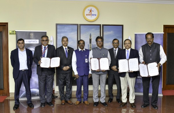 Senior officials with the agreement. 