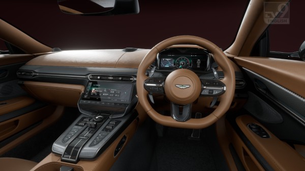 2025 Aston Martin Vanquish&#039;s interior is sleek, modern, yet there are buttons for important functions