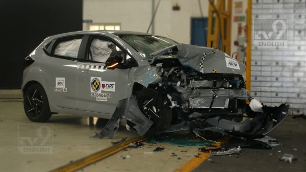 Tata Altroz front impact crash test | Source BNCAP