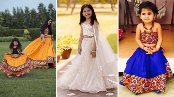 Adorable chaniya cholis for baby girls for Navratri 2025 celebration