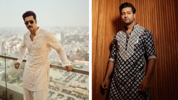 Vicky Kaushal in printed kurta