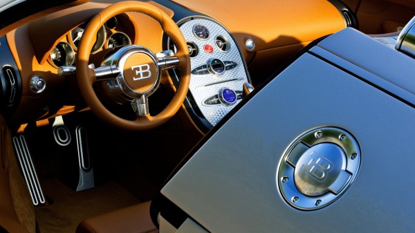 Veyron inside was luxurious