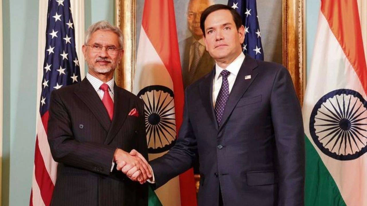 File photo of Jaishankar with Rubio