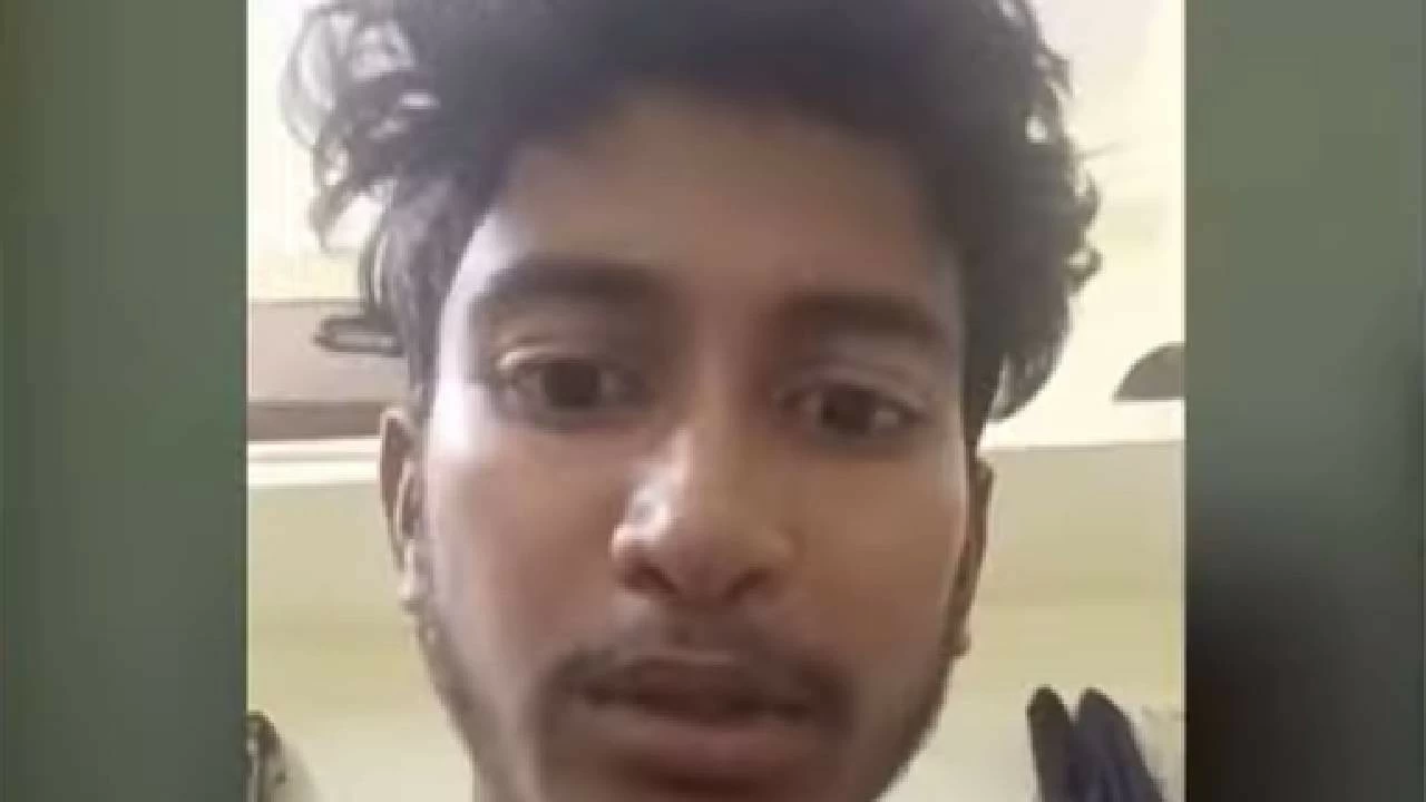 Jadav Sai Teja, 22, recorded a video a day before he died. 