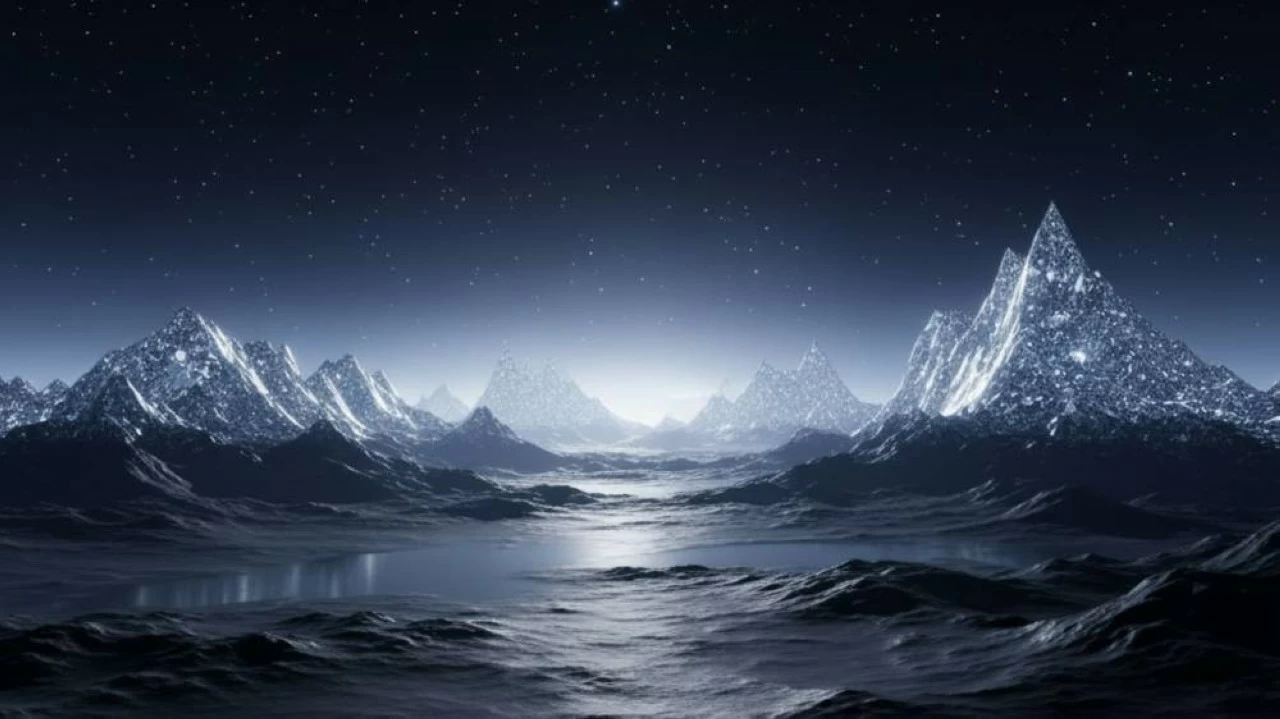 Illustration of a Carbon Planet. 