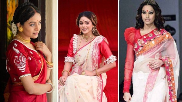 Statement designer blouses to team up with your ethnic sarees during Durga Puja 2025 celebrations