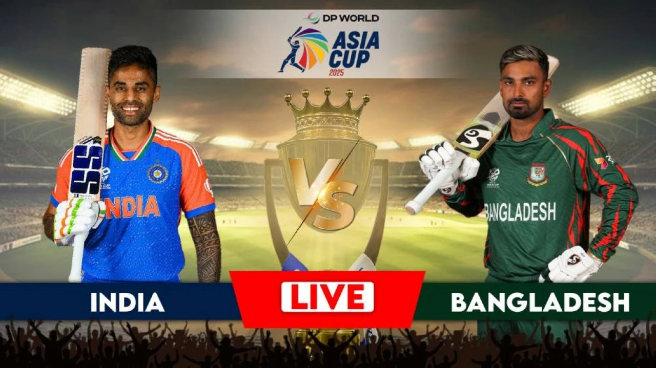 India facing Bangladesh in the Asia Cup 2025 Super Four stage.