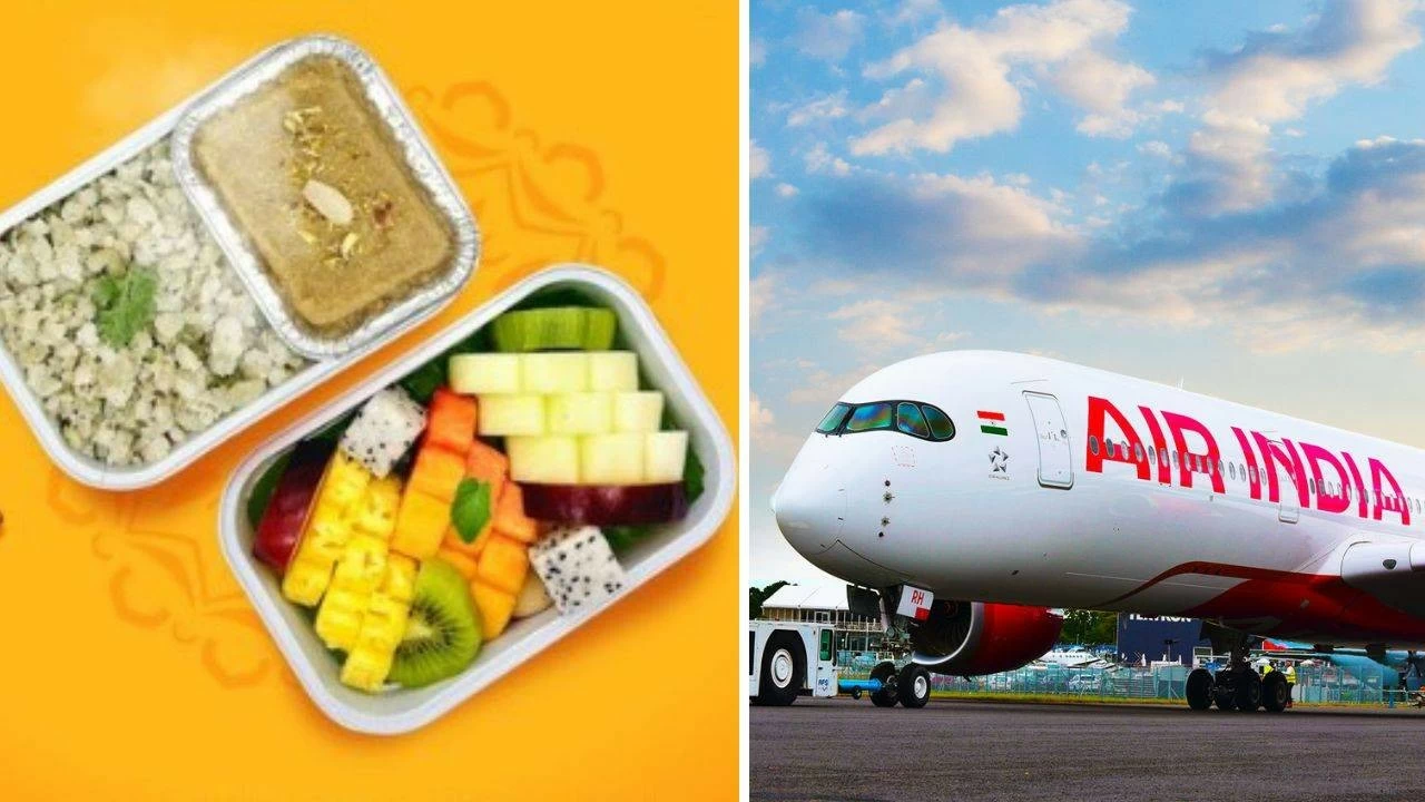 Air India announces Navratri 2025 special menu. (Picture credit: X and Instagram)