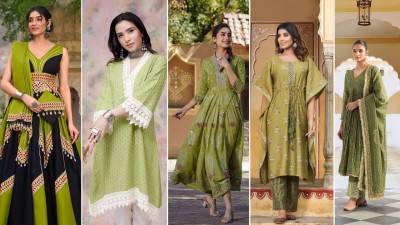 Navratri 2025 fashion guide: Green ethnic outfits to slay your festive look