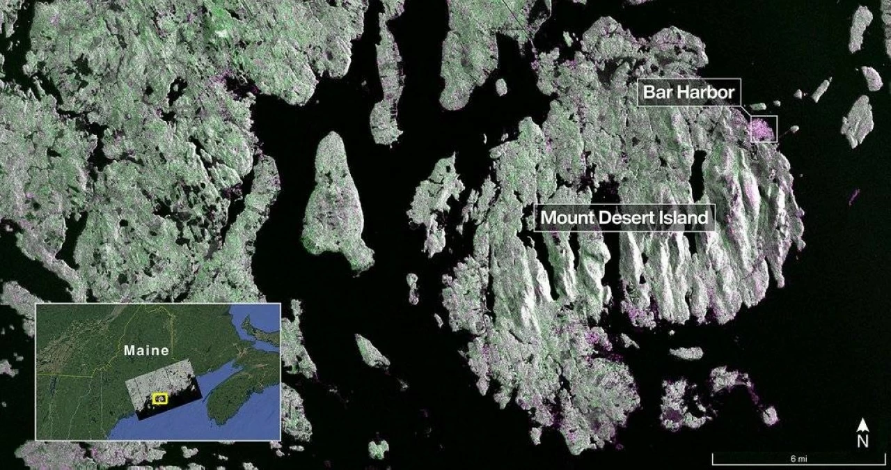 The Mount Desert Island in Maine. 