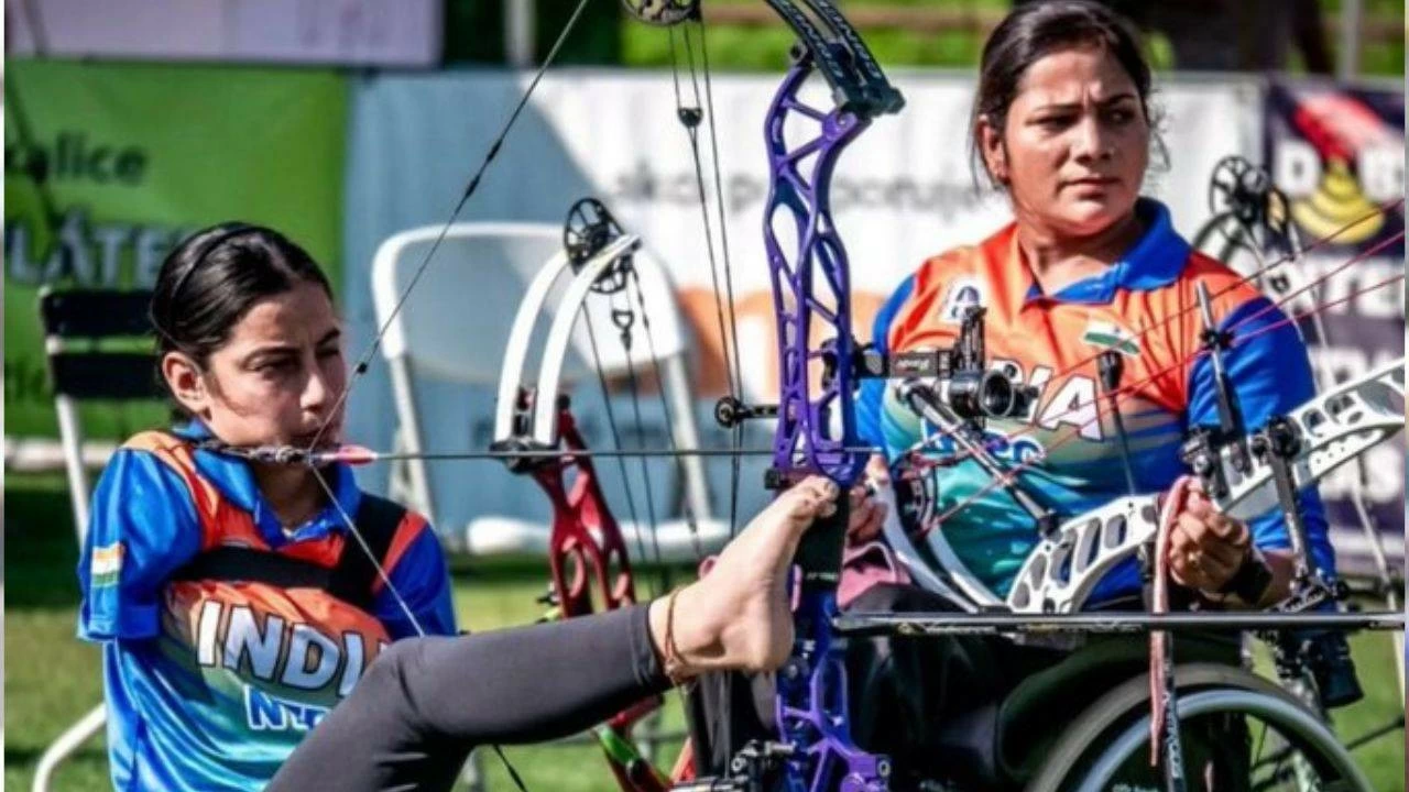 Sheetal Devi and Sarita settle for silver at World Archery Para Championships. 