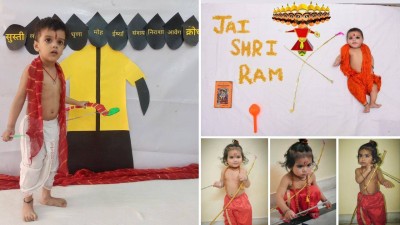 Adorable photoshoot ideas for boys to capture Dussehra vibe