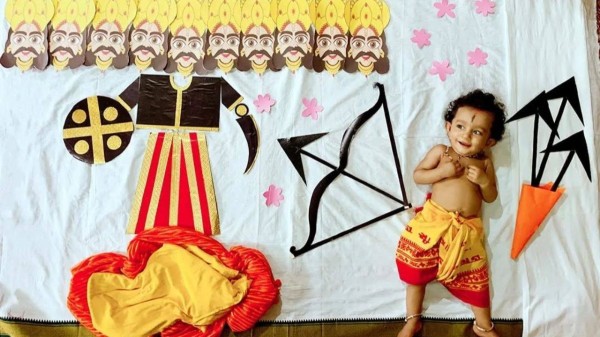 Adorable photoshoot ideas for boys to capture Dussehra vibe