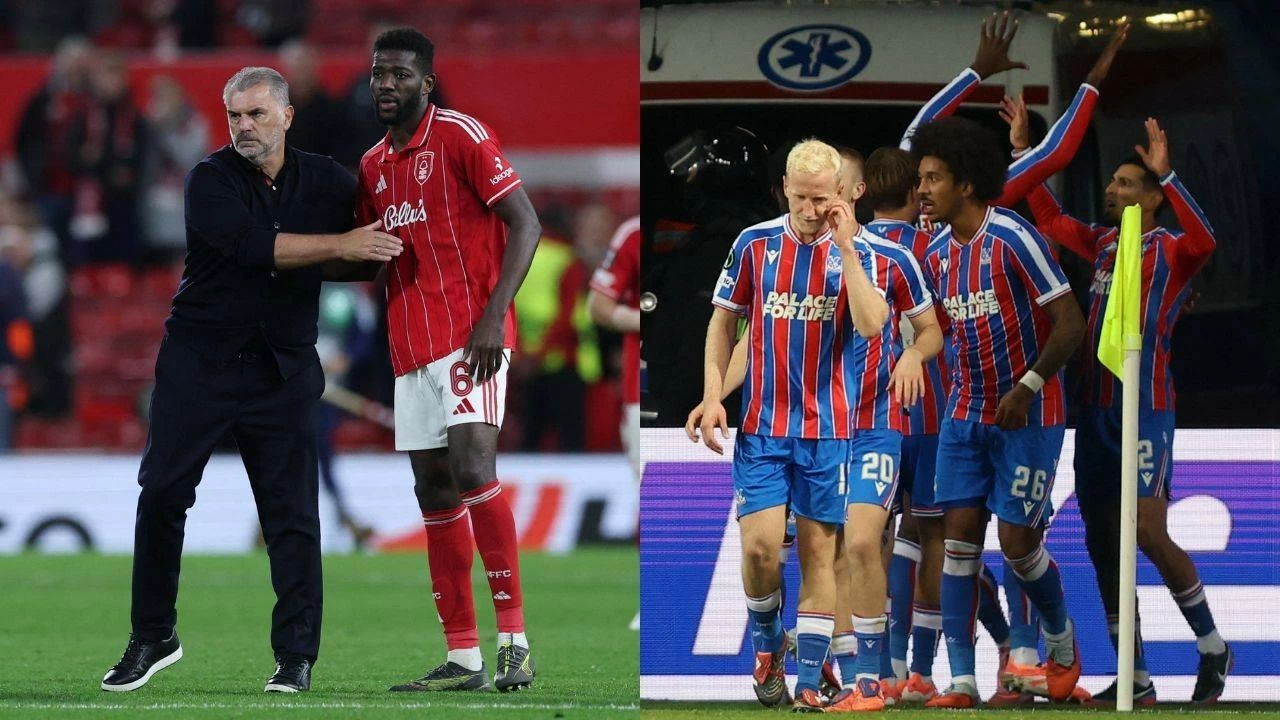 Ange Postecoglou responds to criticism after Nottingham Forest’s Europa League loss; Crystal Palace extended their unbeaten run to 19 games.