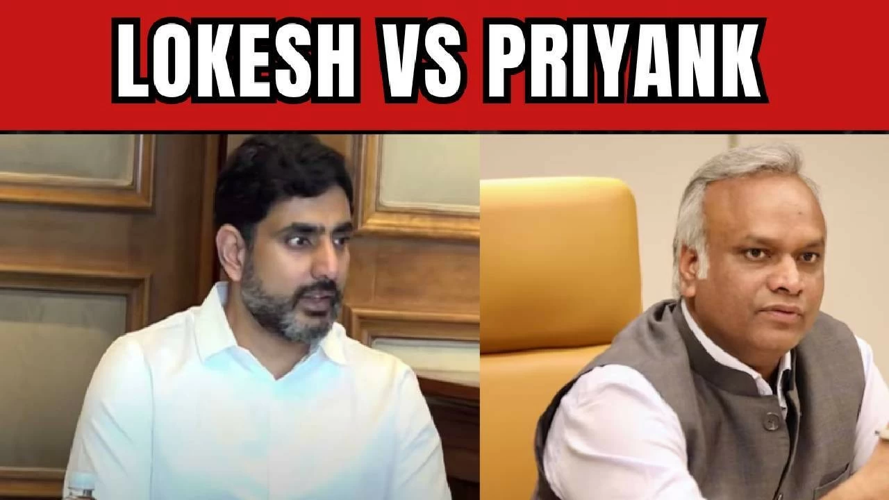 Nara Lokesh, Priyank Kharge spar over investments 