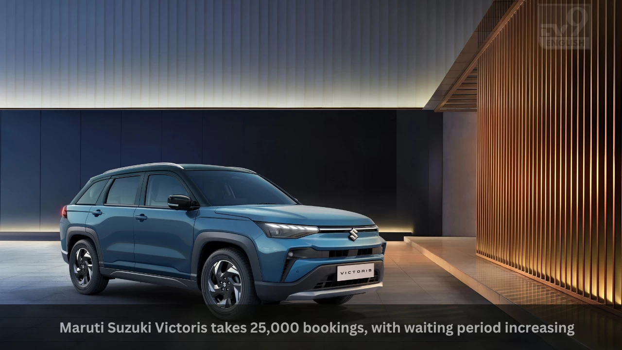 Maruti Suzuki Victoris takes 25,000 bookings, with waiting period increasing