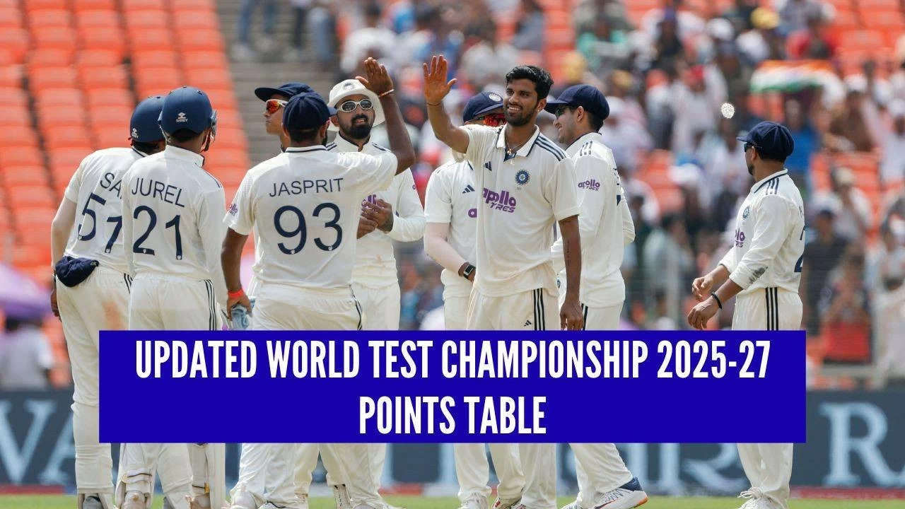 Here&#039;s updated 2025-27 World Test Championship points table after India&#039;s dominating win against West Indies.