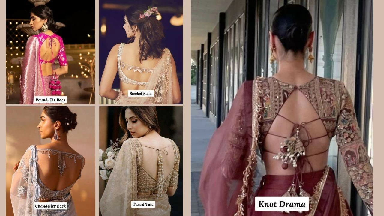 Gorgeous blouse back styles you can’t miss this festive season