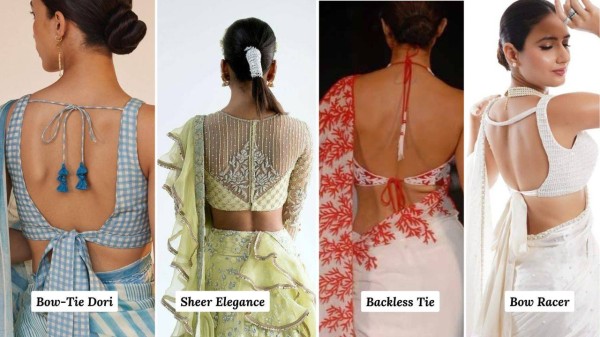 Gorgeous blouse back styles you can’t miss this festive season