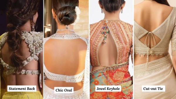 Gorgeous blouse back styles you can’t miss this festive season